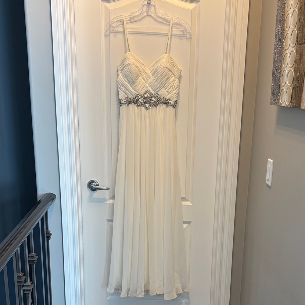 Elegant with Embellished Waist wedding dress.